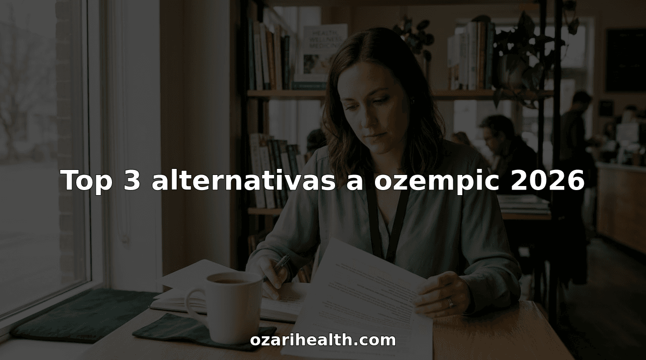 Una mujer busca opciones alternativas a Ozempic desde la comodidad de su hogar.