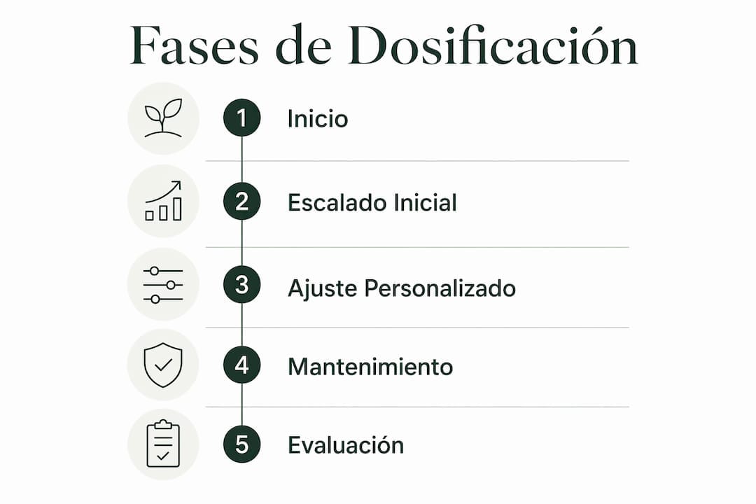 Infografía sobre las fases de administración trimestral de semaglutida