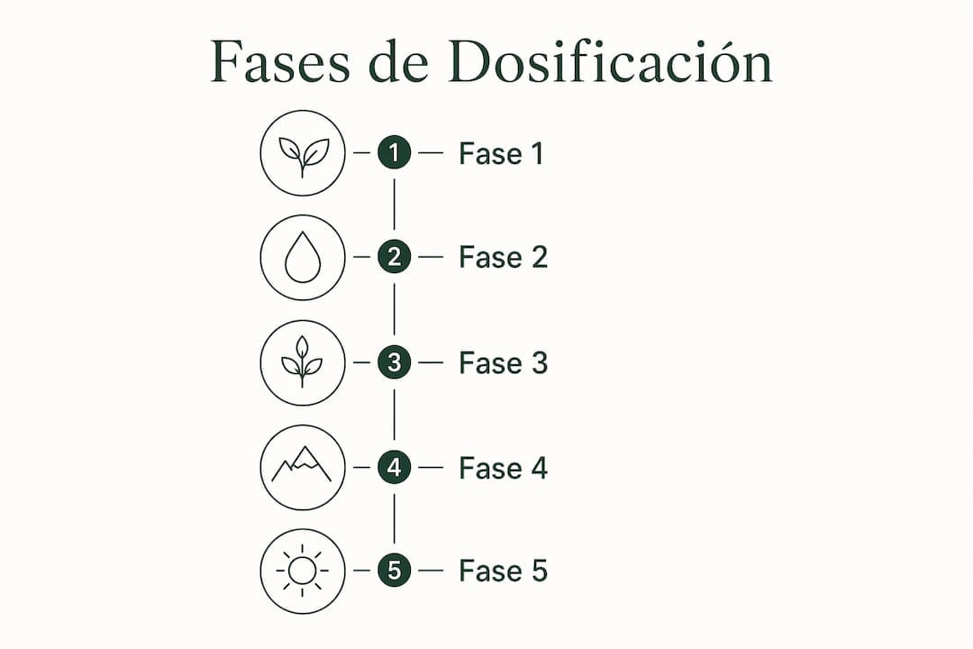 Infografía sobre las fases de administración de Wegovy